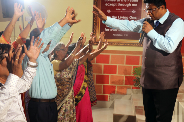 Hundreds gathered at the Healing Retreat Prayer organized at the Prayer Tower Center in Mangalore by Bro Andrew Richard here on Friday, Feb 23, 2018. People who attended the prayers received Instant Healing and Deliverance.